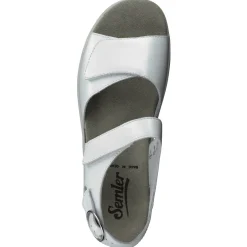 Semler – Sandalette aus Kalbleder weiß