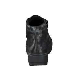 Semler – Schnürboots aus geprägtem Leder floral