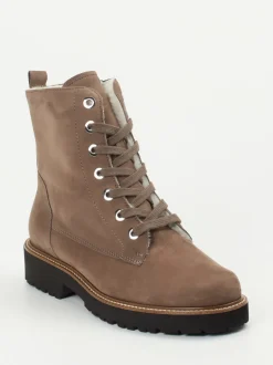 Semler – Schnürboots aus Nubukleder in Taupe