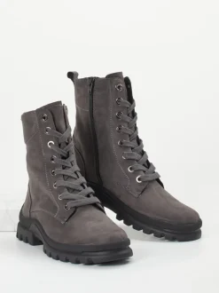 Semler – Schnürboots aus Nubukleder in Grau
