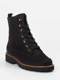 Semler – Schnürboots aus Nubukleder schwarz