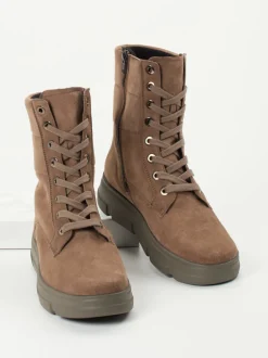 Semler – Schnürboots aus Veloursleder mittelbraun