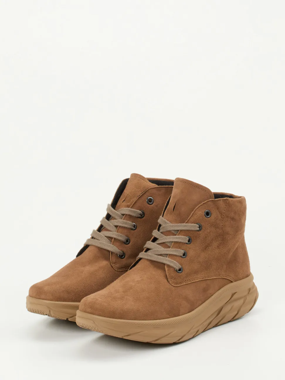 Semler – Schnürboots aus Veloursleder Braun