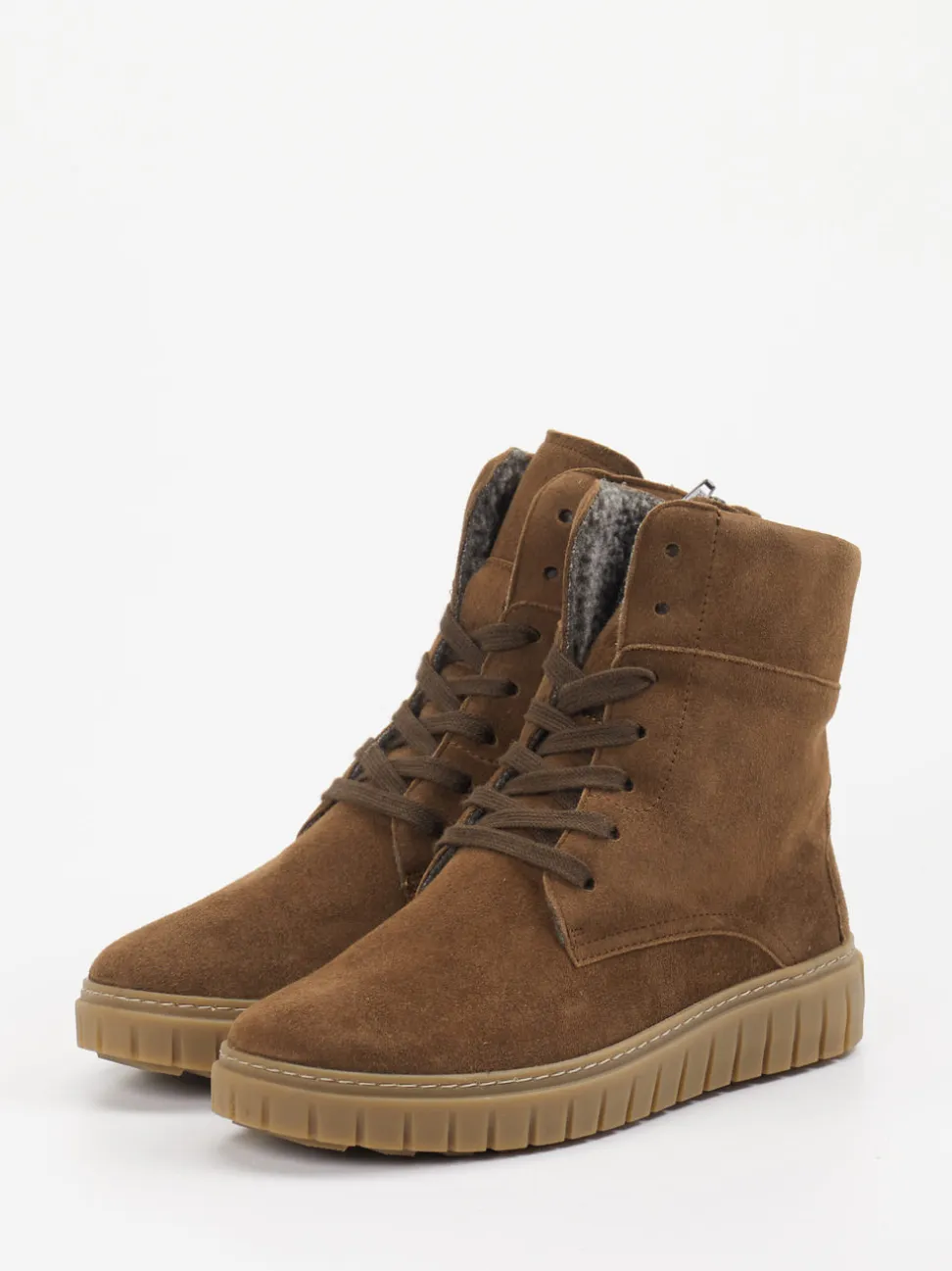 Semler – Schnürboots aus Veloursleder braun
