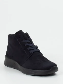 Semler – Schnürboots aus Veloursleder dunkelblau