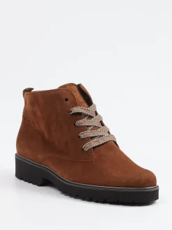 Semler – Schnürboots aus Veloursleder rostbraun