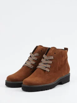 Semler – Schnürboots aus Veloursleder rostbraun