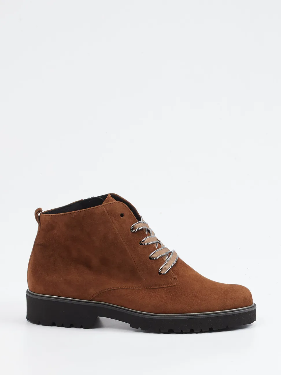 Semler – Schnürboots aus Veloursleder rostbraun