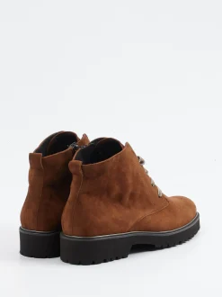 Semler – Schnürboots aus Veloursleder rostbraun