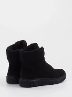 Semler – Schnürboots aus Veloursleder schwarz