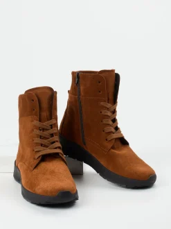 Semler – Schnürboots aus Veloursleder braun