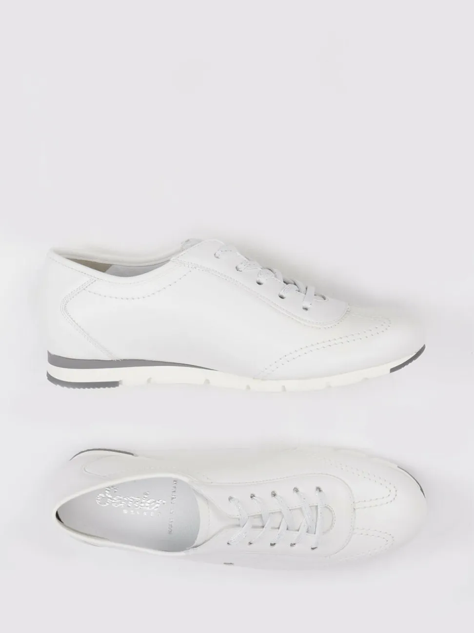 Semler – Schnürschuh aus Kalbleder in Offwhite