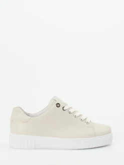 Semler – Schnürschuh aus Kalbleder Cremeweiß