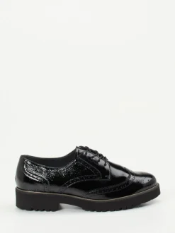 Semler – Schnürschuh aus Lackleder schwarz
