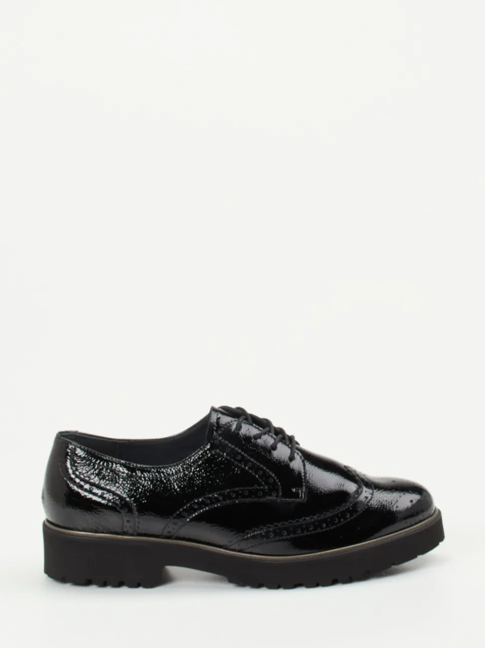 Semler – Schnürschuh aus Lackleder schwarz