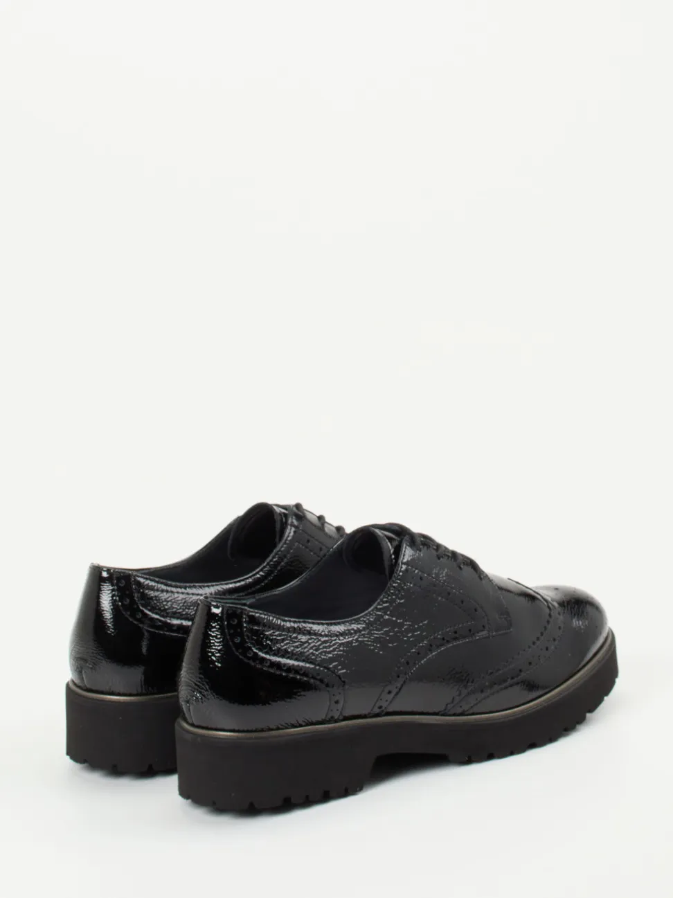 Semler – Schnürschuh aus Lackleder schwarz