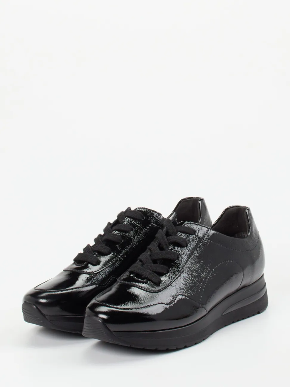 Semler – Schnürschuh aus Lackleder schwarz