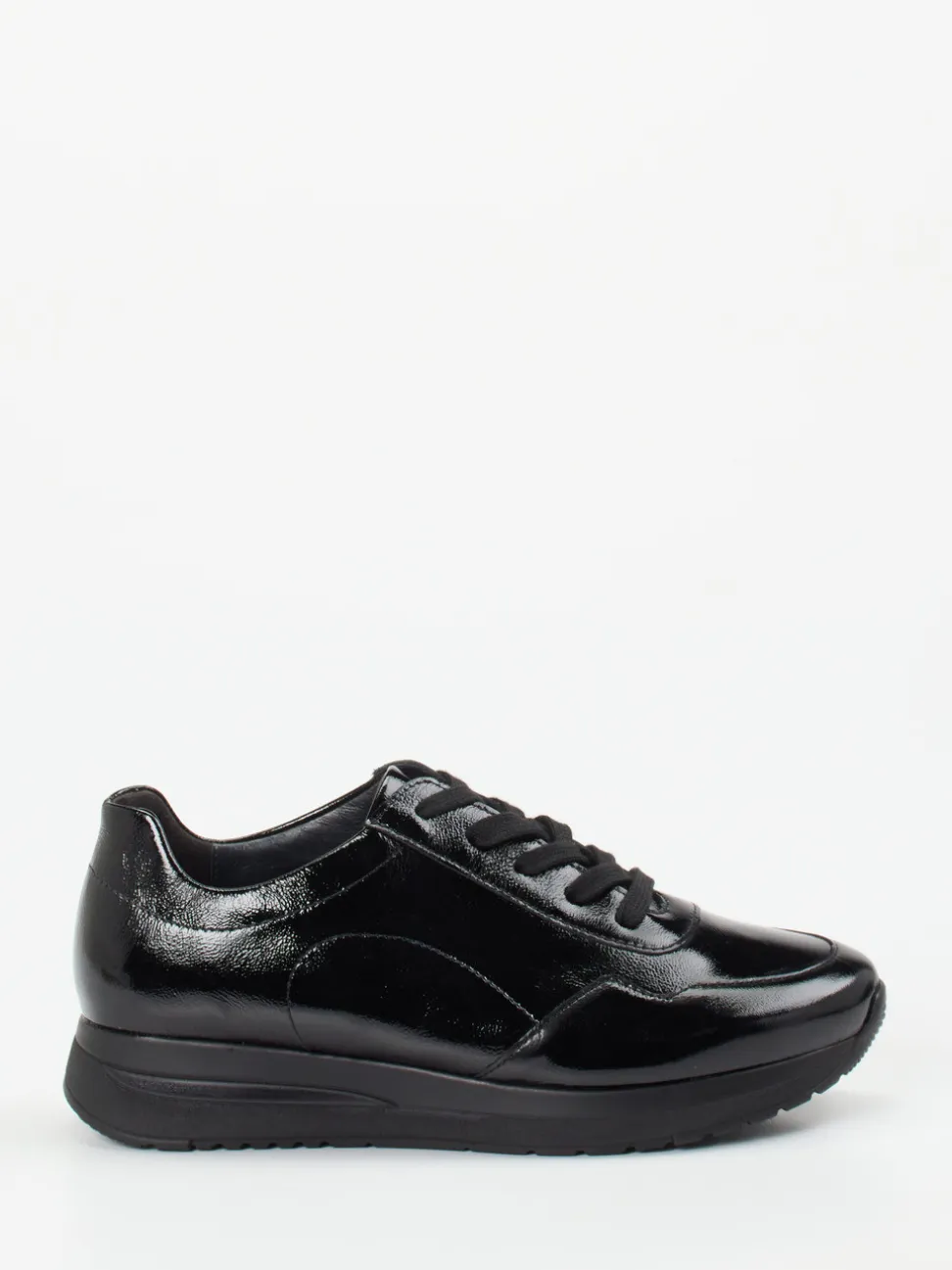 Semler – Schnürschuh aus Lackleder schwarz