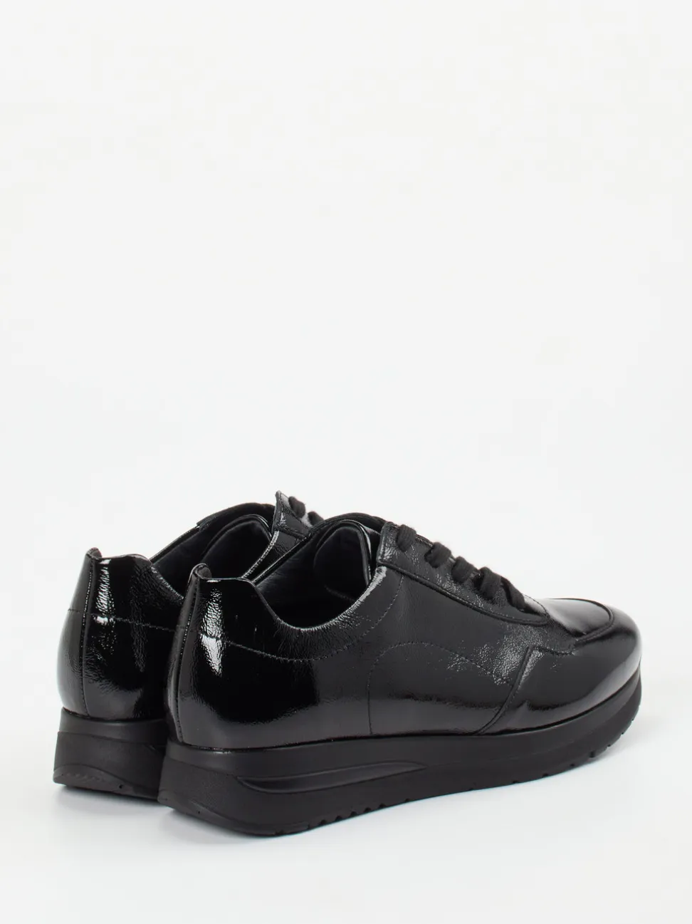Semler – Schnürschuh aus Lackleder schwarz