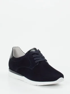 Semler – Schnürschuhe aus Veloursleder Dunkelblau