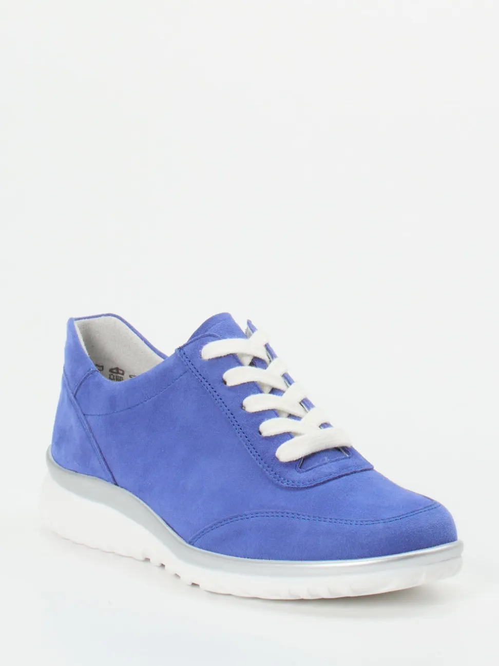 Semler – Schnürsneaker aus Veloursleder Royalblau