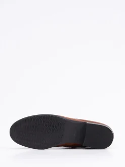 Semler – Schnürstiefelette aus Kalbleder mittelbraun