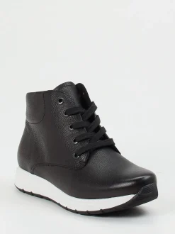 Semler – Schnürstiefelette aus Kalbleder schwarz