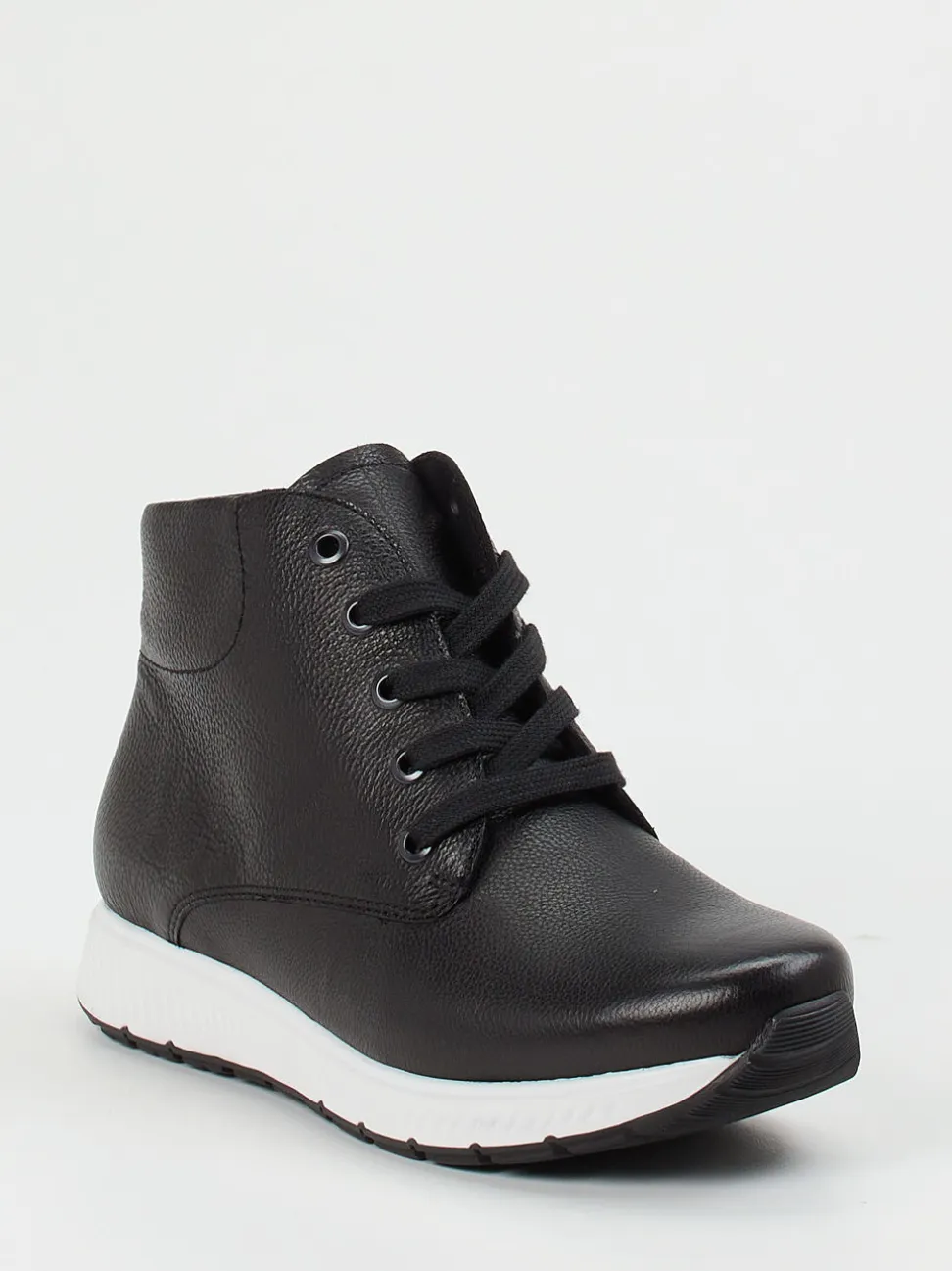 Semler – Schnürstiefelette aus Kalbleder schwarz