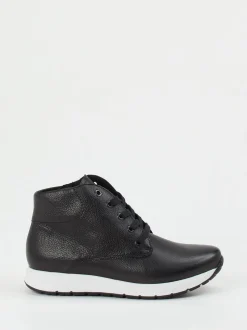 Semler – Schnürstiefelette aus Kalbleder schwarz