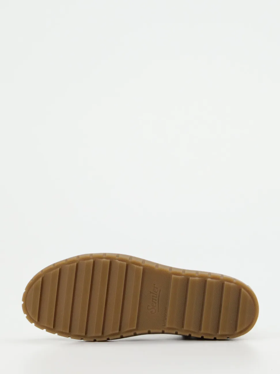 Semler – Schnürstiefelette aus Veloursleder cognacbraun