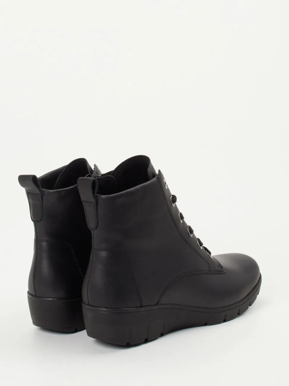 Semler – Schnürstiefelette aus Kalbleder schwarz