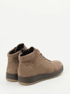 Semler – Schnürstiefelette aus Nubukleder braun