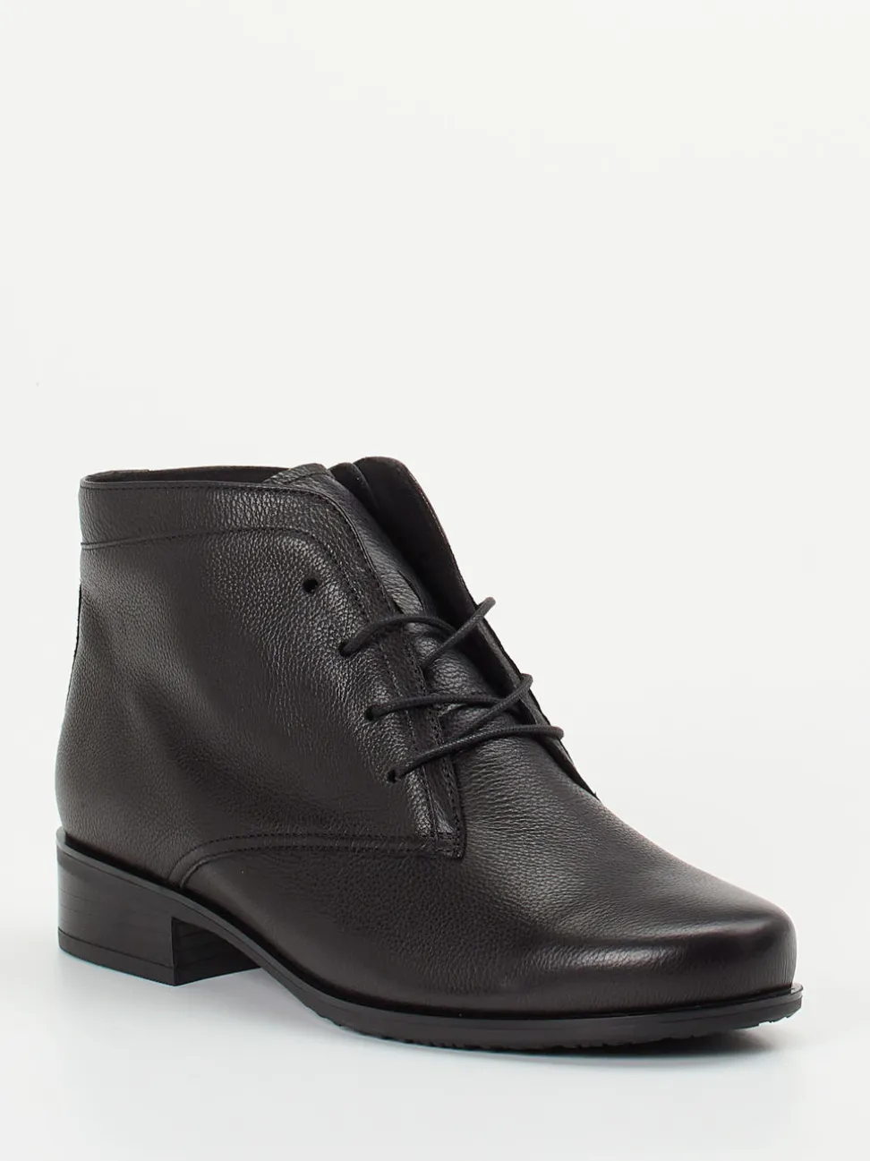 Semler – Schnürstiefelette aus Kalbleder schwarz