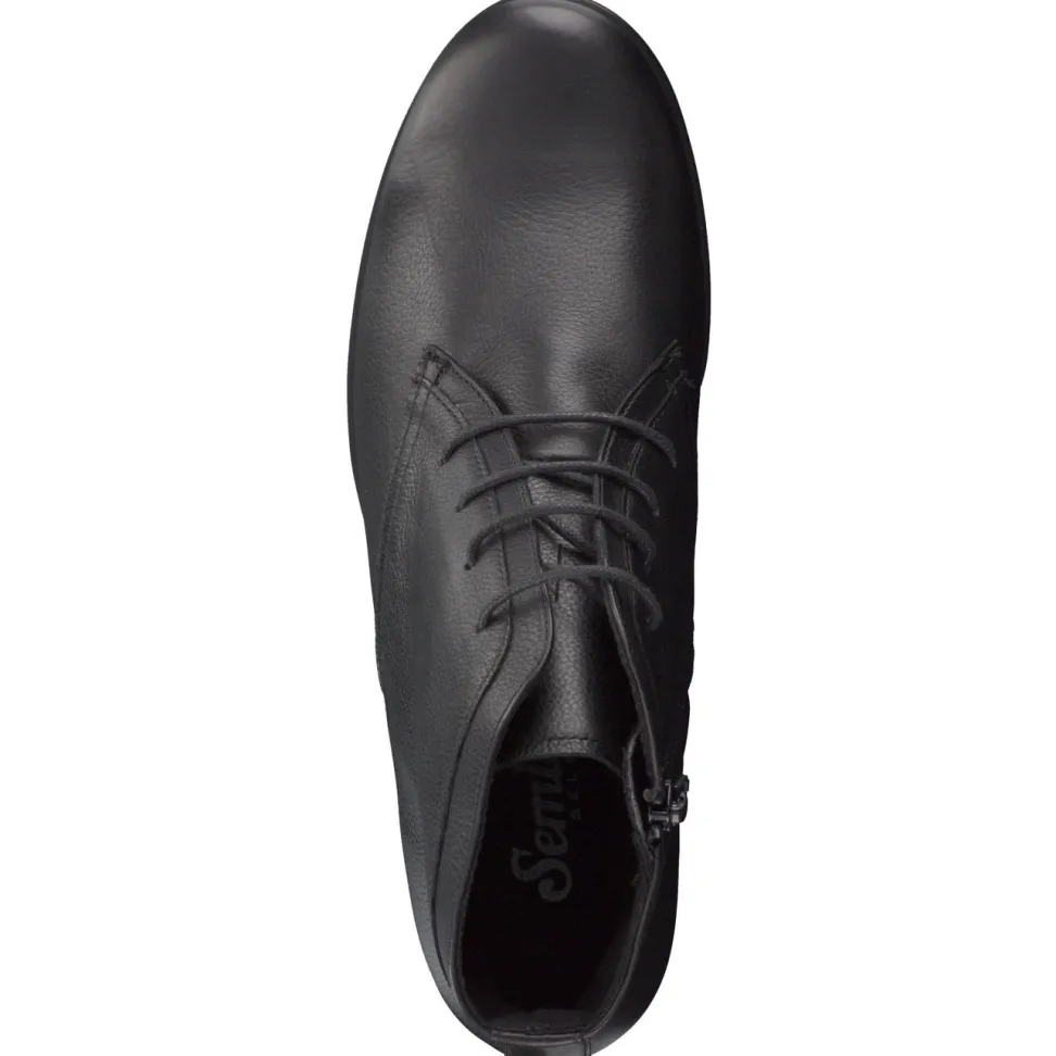 Semler – Schnürstiefelette aus Kalbleder schwarz