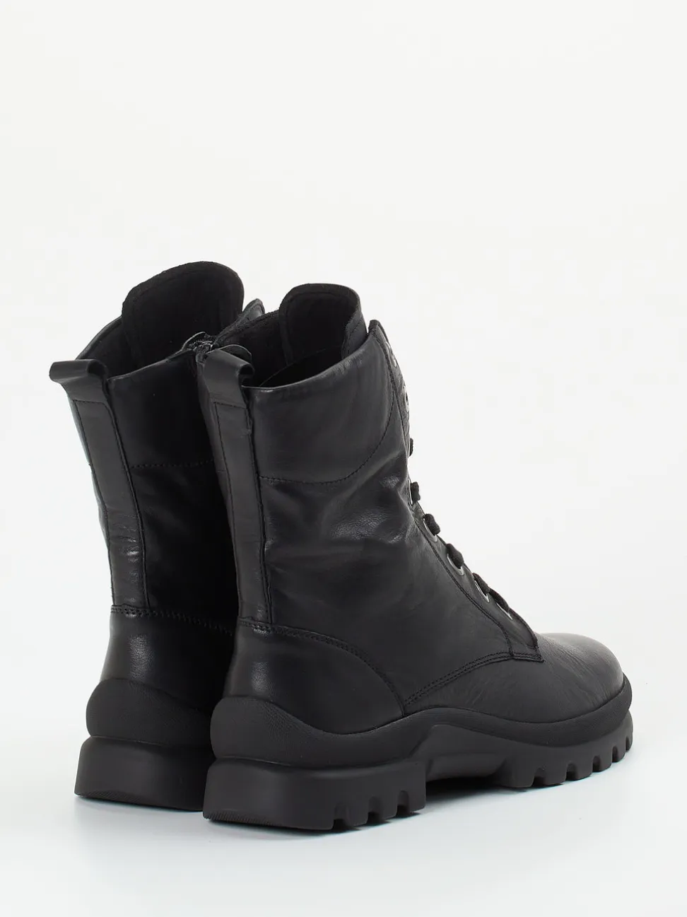 Semler – Schnürstiefelette aus Kalbleder schwarz