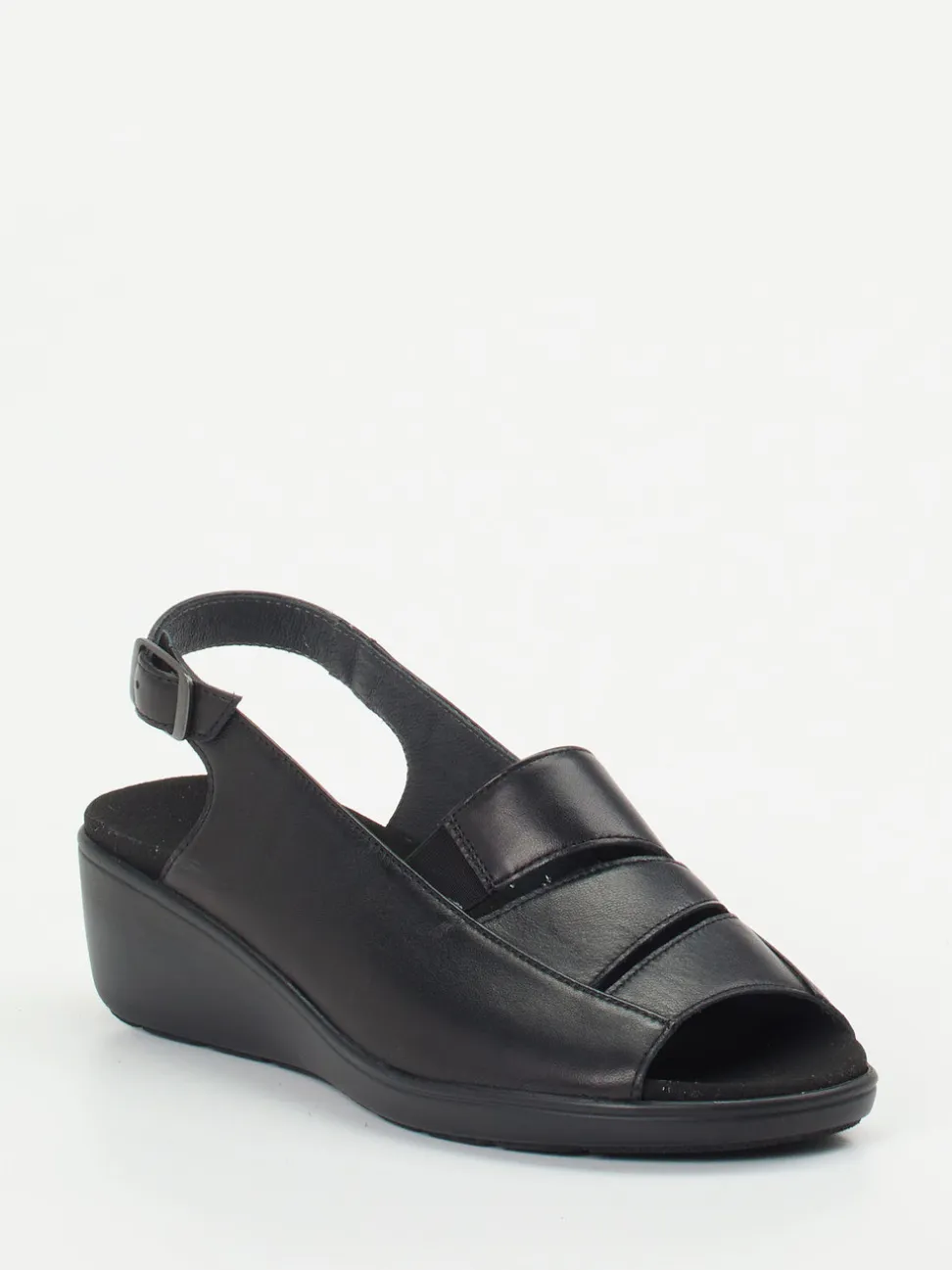 Semler – Slingback-Sandalen aus Kalbleder Schwarz
