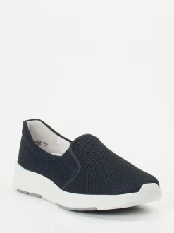 Semler – Slip-On Sneaker aus Textil in Dunkelblau