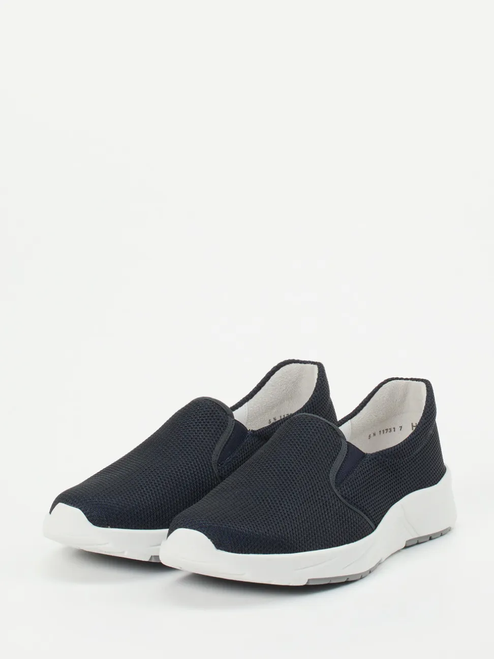 Semler – Slip-On Sneaker aus Textil in Dunkelblau