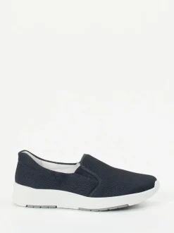 Semler – Slip-On Sneaker aus Textil in Dunkelblau