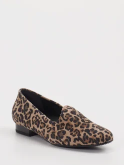 Semler – Slipper aus Leder mit Leoprint