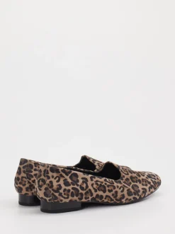 Semler – Slipper aus Leder mit Leoprint