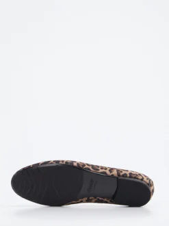 Semler – Slipper aus Leder mit Leoprint