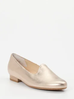 Semler – Slipper aus Metallicleder in Gold