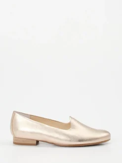 Semler – Slipper aus Metallicleder in Gold