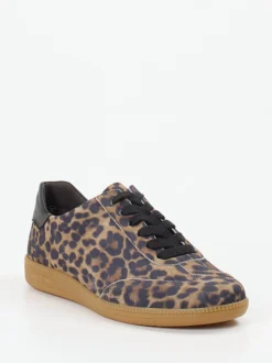 Semler – Sneaker aus geprägtem Leder mit Leoprint