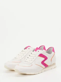 Semler – Sneaker aus Kalb- und Veloursleder Offwhite