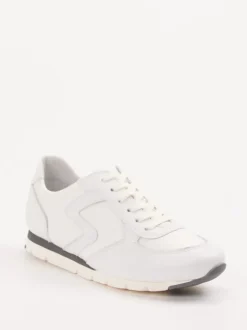 Semler – Sneaker aus Kalbleder und Nylon Offwhite