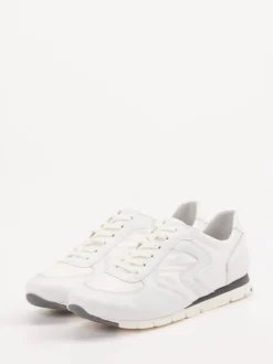 Semler – Sneaker aus Kalbleder und Nylon Offwhite