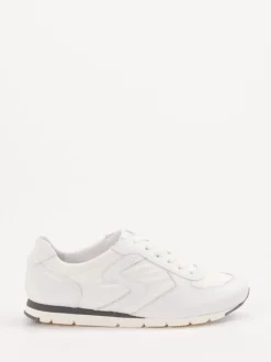 Semler – Sneaker aus Kalbleder und Nylon Offwhite