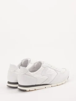 Semler – Sneaker aus Kalbleder und Nylon Offwhite